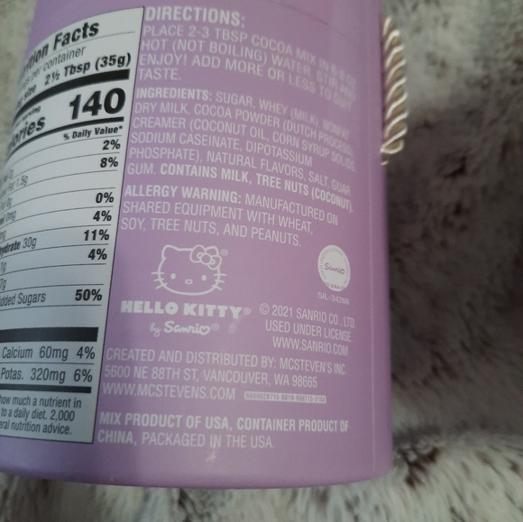 NEW Sanrio Hello Kitty Sweet Chocolate Cocoa Mix Plus 20oz Mug Set Of 2 - Picture 8 of 10